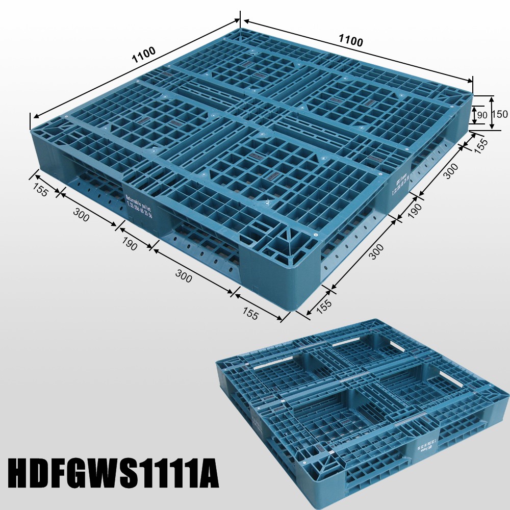 1100*1100 Ventilated Good Quality Storage Industrial Plastic Pallet