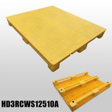 Heavy Duty Yellow Hygienic Closed Deck Nestable Plastic Pallets