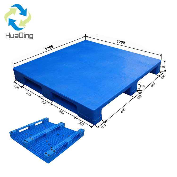 1200*1200 Three Runners Close Deck Export Stackable Plastic Pallet