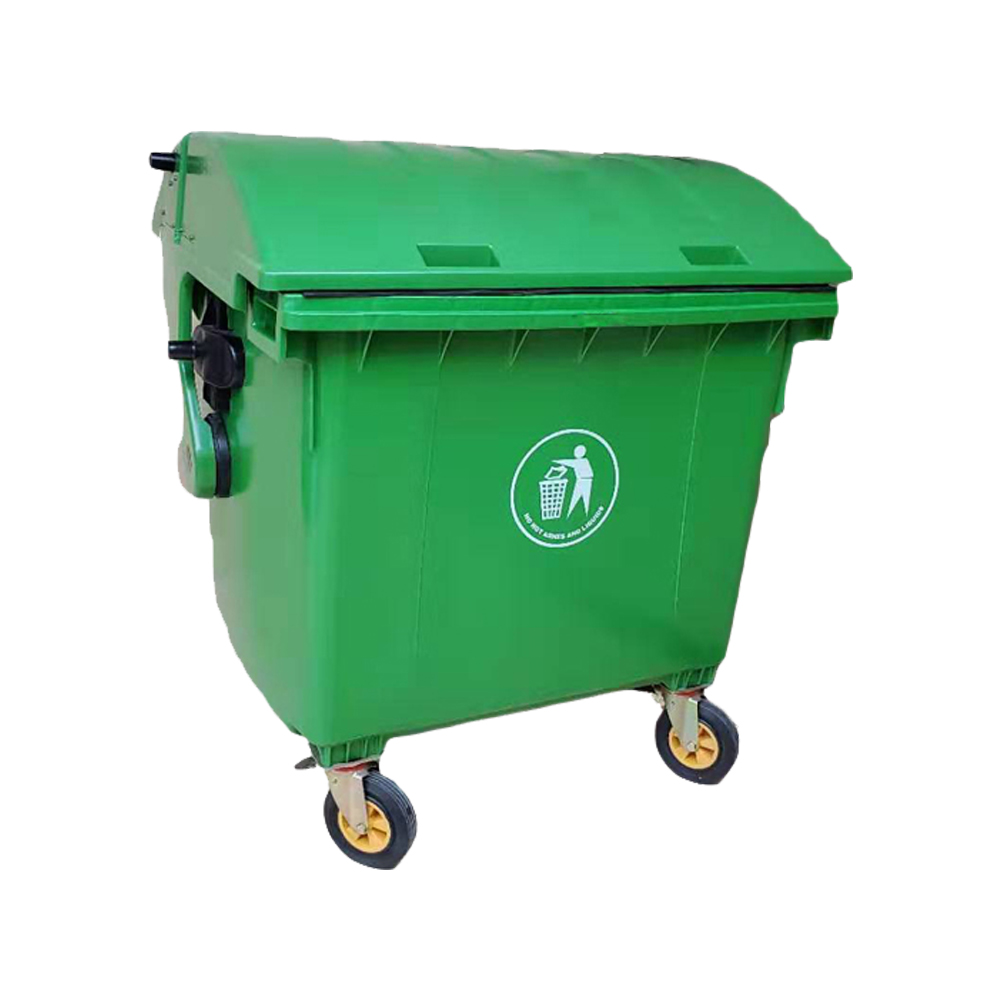 1200Lgreen Plastic Garbage Bin