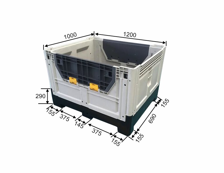 Foldable Pallet Container 1200*W1000*H810mm