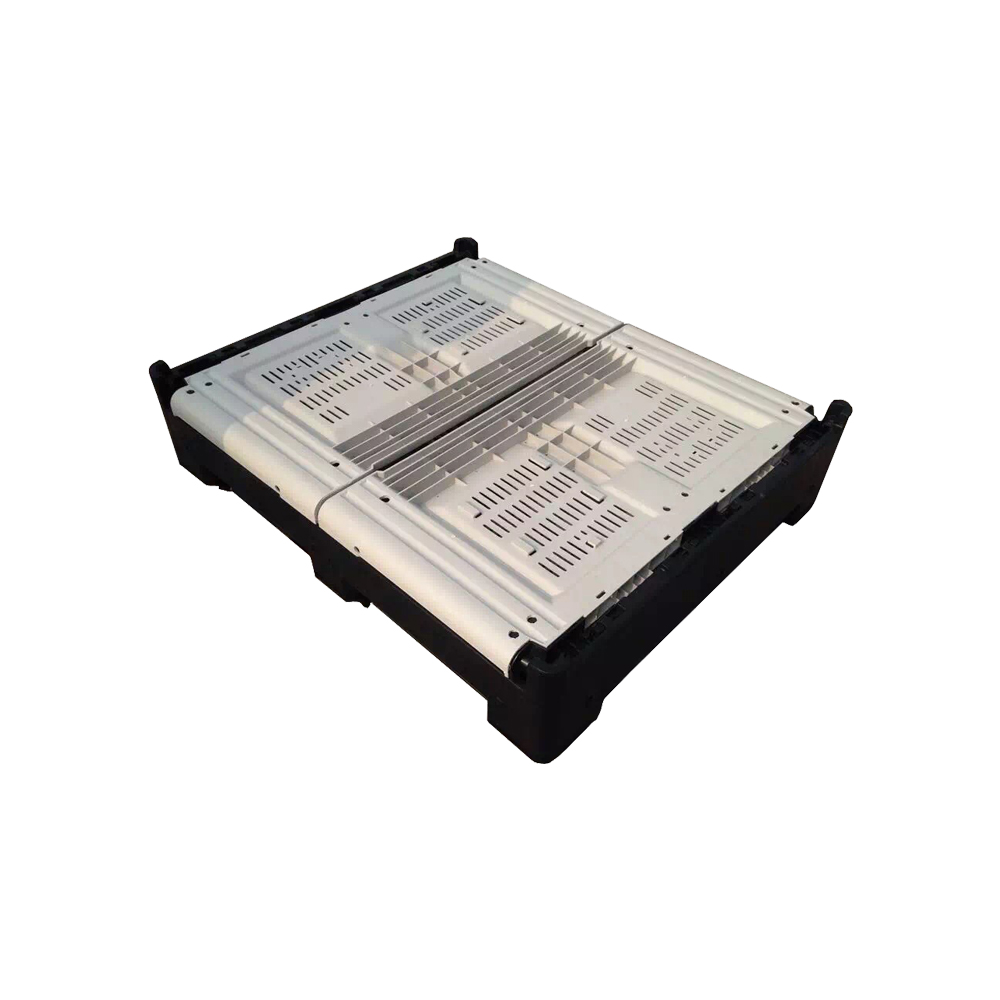 Stackable And Reusable Plastic Collapsible Crate for Transportation And Storage